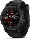 Garmin fenix 5s Plus, Smaller-Sized Multisport GPS Smartwatch, Features Color Topo Maps, Heart Rate Monitoring, Music and Contactless Payment, Black