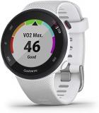 Garmin 010-N2156-00 Forerunner 45S GPS Heart Rate Monitor Running Smartwatch White (Renewed) Bundle with 2 YR CPS Enhanced Protection Pack