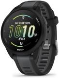 Garmin Forerunner 165 GPS Running Smartwatch, Fitness Tracker Smart Watch for Men and Women Bundle with Accessories - Black/Slate Gray