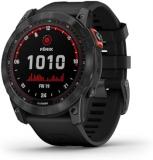 Garmin Fenix 7X Solar Multisport GPS Watch, Slate Grey with Black Band (Renewed)