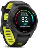 Garmin 010-02810-03 Forerunner 265S GPS Smartwatch Black/Amp Yellow Bundle with 2 YR CPS Enhanced Protection Pack
