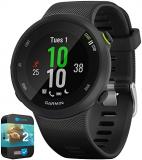 Garmin 010-N2156-05 Forerunner 45 GPS Heart Rate Monitor Running Smartwatch Black (Renewed) Bundle with 2 YR CPS Enhanced Protection Pack