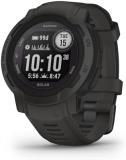 Garmin Instinct 2 Solar, GPS Outdoor Watch, Solar Charging Capabilities, Multi-GNSS Support, Tracbak Routing, Graphite (Renewed)