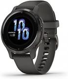Garmin Venu 2S, Smaller-Sized GPS Smartwatch with Advanced Health Monitoring and Fitness Features, Slate Bezel with Graphite Case and Silicone Band, (010-02429-00) (Renewed)