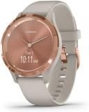 Garmin vívomove 3S, Hybrid Smartwatch with Real Watch Hands and Hidden Touchscreen Display, Rose Gold with Light Sand Case and Band (Renewed)