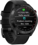 Garmin Approach S40, Stylish GPS Golf Smartwatch, Lightweight with Touchscreen Display, Black
