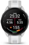 Garmin Forerunner 165 GPS Running Smartwatch, Fitness Tracker Smart Watch for Women and Men Bundle with Accessories - Mist Gray/Whitestone