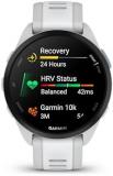 Garmin Forerunner 165 GPS Running Smartwatch, Fitness Tracker Smart Watch for Women and Men Bundle with Accessories - Mist Gray/Whitestone