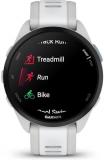 Garmin 010-02863-31 Forerunner 165 Music Smart Sport Watch, Mist Gray + Whitestone | Official USA Partner Model | Bundle with 2 YR CPS Enhanced Protection Pack