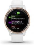 Garmin Venu 2S, Smaller-Sized GPS Smartwatch with Advanced Health Monitoring and Fitness Features, Rose Gold Bezel with White Case and Silicone Band, (010-02429-03) (Renewed)