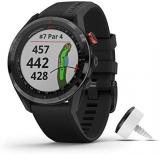 Garmin Approach S62 -Black with Watch Charging Base, 6Ave Travel & Cleaning Kit