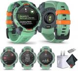 Garmin Instinct 3 45mm, AMOLED, Outdoor GPS Smartwatch, 24/7 Health Monitoring, 18 Days of Battery Life, Built-in Flashlight, Neo Tropic (010-02936-01) Fitness and Tactical Smart Watch Bundle for Men