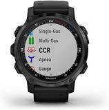 Garmin Descent Mk2S, Smaller-Sized Watch-Style Dive Computer, Multisport Training/Smart Features, Gray with Black Silicone Band, (010-02403-03)