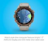 Garmin Descent™ Mk3i, Dive Computer and Multisport GPS Smartwatch, Air Integration, French Gray