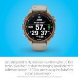 Garmin Descent™ Mk3i, Dive Computer and Multisport GPS Smartwatch, Air Integration, French Gray