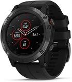 Garmin - Fenix 5X Plus, Sapphire, Blk W/Blk BND, NA, Refurbished