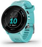 Garmin Forerunner 55, GPS Running Watch with Daily Suggested Workouts, Up to 2 weeks of Battery Life, Aqua One Size (Renewed)