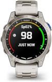 Garmin D2™ Mach 1, Touchscreen Aviator Smartwatch with GPS Moving Map, Aviation Weather, Health and Wellness Features and More, Vented Titanium Bracelet