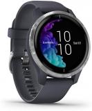 Garmin [ Renewed Venu, GPS Smartwatch with All-Day Health and Fitness Features, Built in Music Storage, Blue Granite (Renewed)
