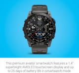 Garmin D2™ Mach 1 Pro, Aviator Smartwatch with GPS Moving Map, Aviation Weather, Health and Wellness Features, AMOLED Display, and Built-in Flashlight