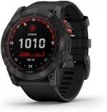 Garmin Fenix 7X Solar Multisport GPS Watch, Slate Grey with Black Band