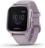 Garmin 010-02427-02 Venu Sq, GPS Smartwatch with Bright Touchscreen Display, Up to 6 Days of Battery Life, Orchid Purple