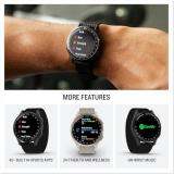 Garmin Approach® S50, Advanced Golf GPS Smartwatch, AMOLED Display, On-Course Features, Wrist-Based Heart Rate, Slate Aluminum Bezel with Black ComfortFit Nylon Band