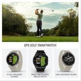 Garmin Approach® S50, Advanced Golf GPS Smartwatch, AMOLED Display, On-Course Features, Wrist-Based Heart Rate, Slate Aluminum Bezel with Black ComfortFit Nylon Band