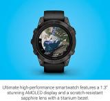 Garmin epix Pro (Gen 2) Sapphire Edition, 47mm, High Performance Smartwatch, Advanced Training Technology, Built-in Flashlight, Black