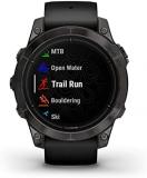 Garmin epix Pro (Gen 2) Sapphire Edition, 47mm, High Performance Smartwatch, Advanced Training Technology, Built-in Flashlight, Black
