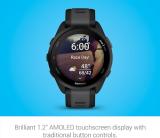 Garmin Forerunner 165, Running Smartwatch, Colorful AMOLED Display, Training Metrics and Recovery Insights, Black
