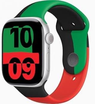 Apple Watch Series 10 [GPS + Cellular, 42mm] - Silver Aluminum Case with Black Unity Sport Band, S/M (Renewed)