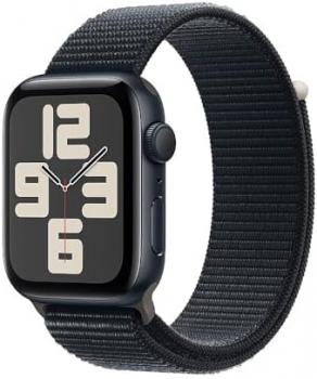 Apple Watch SE (2nd Gen) (GPS, 40mm) - Midnight Aluminum Case with Midnight Sport Loop - One Size (Renewed)