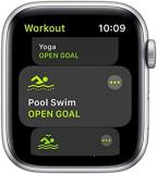 Apple Watch SE (GPS + Cellular, 44mm) - Silver Aluminum Case with White Sport Band (Renewed)