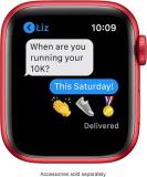 Apple Watch Series 6 (GPS, 44mm) - Red Aluminum Case with Red Sport Band (Renewed)