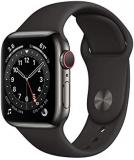 Apple Watch Series 6 (GPS + Cellular, 40mm) - Graphite Stainless Steel Case with...