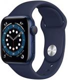 Apple Watch Series 6 (GPS, 40mm) - Blue Aluminum Case with Deep Navy Sport Band ...