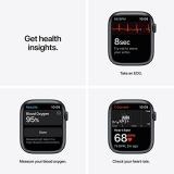 Apple Watch Series 7 [GPS + Cellular 45mm] Smart watch w/Midnight Aluminum Case with Midnight Sport Band. Fitness Tracker, Blood Oxygen & ECG Apps, Always-On Retina Display, Water Resistant AppleCare