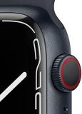 Apple Watch Series 7 [GPS + Cellular 45mm] Smart watch w/Midnight Aluminum Case with Midnight Sport Band. Fitness Tracker, Blood Oxygen & ECG Apps, Always-On Retina Display, Water Resistant AppleCare