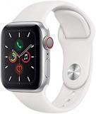 Apple Watch Series 5 (GPS + Cellular, 40mm) - Silver Aluminum Case with White Sp...