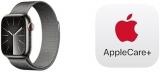 Apple Watch Series 9 [GPS + Cellular 41mm] Smartwatch with Graphite Stainless Steel Case with Graphite Milanese Loop. Fitness Tracker, ECG Apps, Always-On Retina Display with AppleCare+ (2 Years)