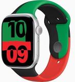 Apple Watch Series 10 [GPS + Cellular, 42mm] - Silver Aluminum Case with Black Unity Sport Band, S/M (Renewed)