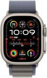 Apple Watch Ultra 2 [GPS + Cellular, 49mm] - Rugged Titanium Case & Blue Alpine Loop - Large (Renewed)