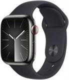 Apple Watch Series 9 [GPS + Cellular, 41mm] - Graphite Stainless Steel Case with...