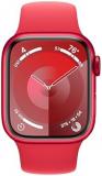 Apple Watch Series 9 [GPS + Cellular 41mm] Smartwatch with (Product) RED Aluminum Case with (Product) RED Sport Band M/L. Fitness Tracker, Blood Oxygen & ECG Apps, Always-On Retina Display