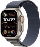 Apple Watch Ultra 2 (GPS + Cellular 49mm) Rugged Titanium Case with Blue/Black T...