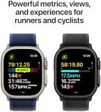 Apple Watch Ultra 2 [GPS + Cellular, 49mm] Black Titanium Case with Green Alpine Loop, M (Renewed)