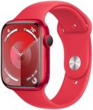 Apple Watch Series 9 [GPS + Cellular 45mm] Smartwatch with (Product) RED Aluminum Case with (Product) RED Sport Band M/L. Fitness Tracker, Blood Oxygen & ECG Apps, Always-On Retina Display