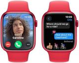 Apple Watch Series 9 [GPS + Cellular 45mm] Smartwatch with (Product) RED Aluminum Case with (Product) RED Sport Band M/L. Fitness Tracker, Blood Oxygen & ECG Apps, Always-On Retina Display