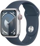 Apple Watch Series 9 [GPS + Cellular 41mm] Smartwatch with Silver Aluminum Case ...